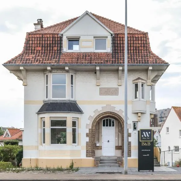 Bed & Breakfast Maison Noire Westende-bad incl parking & ontbijt, hotel in Middelkerke