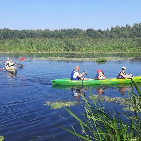 POLE NAMIOTOWE nad rzeką BIEBRZA w GONIĄDZU, готель у місті Гоньондз