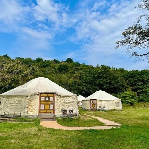 Tonosho में, होटल 直島町ふるさと海の家 つつじ荘 -SeaSide Park Stay Tsutsujiso-