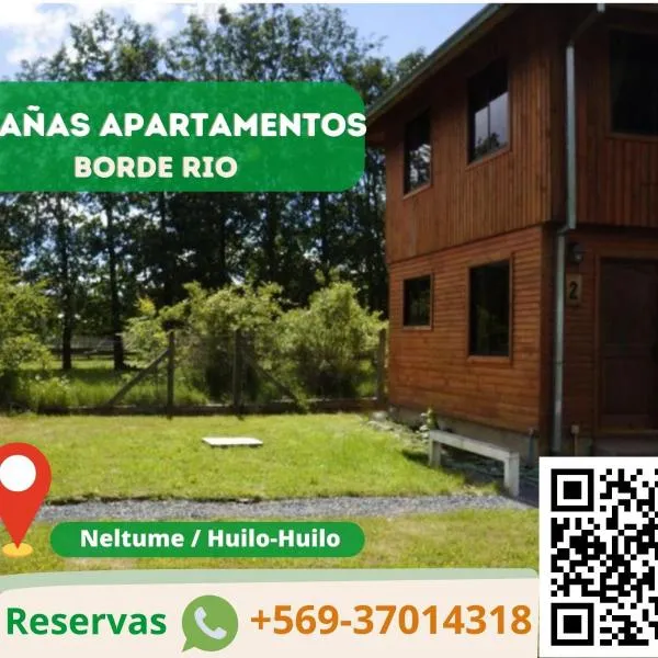 Cabañas-apartamentos Borde Río, hotel din Huilo Huilo