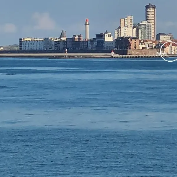 Rijksmonument Havenzicht, met zeezicht, ligging direct aan zee en centrum: Vlissingen'de bir otel