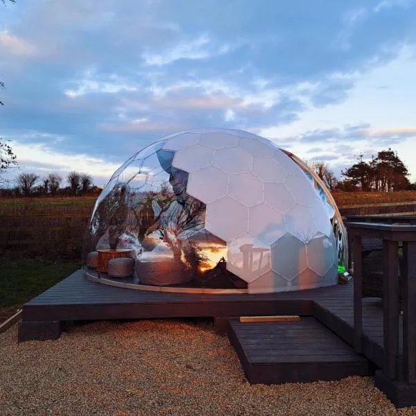 Luxury Glamping Dome with views of the Burren, hotel en Ennis