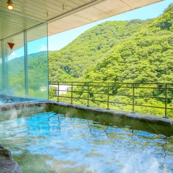 Viesnīca Ooedo Onsen Monogatari Higashiyama Grand Hotel pilsētā Aidzuvakamacu