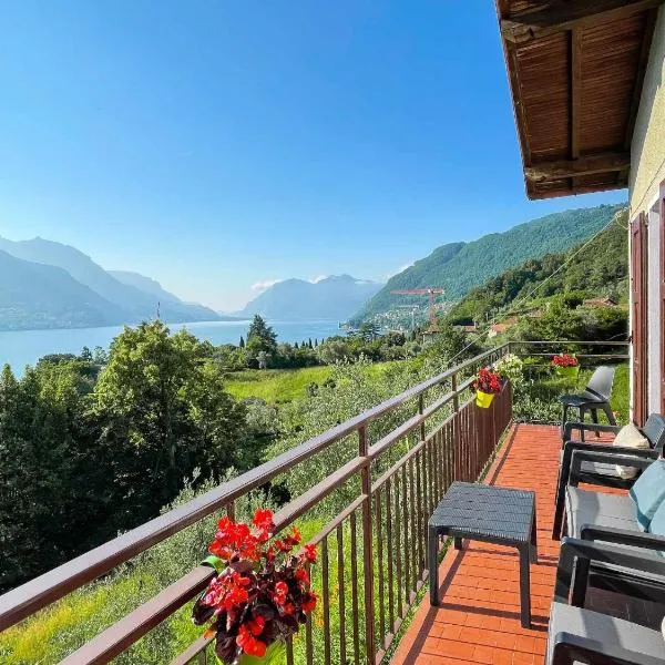 Appartamento Tivano balcone con vista lago, hotel en Bellagio