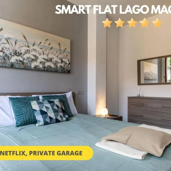 SMART FLAT - Lago Maggiore - Private Garage, Wi-Fi, hotell i Castelletto sopra Ticino