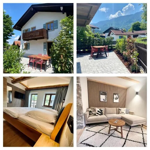 Neu - Ferienhaus Moritz & Josie zur Alleinnutzung, khách sạn ở Mittenwald