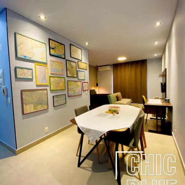 Chic Blue Design com Vaga de Garagem, hotel u gradu Sao Paulo