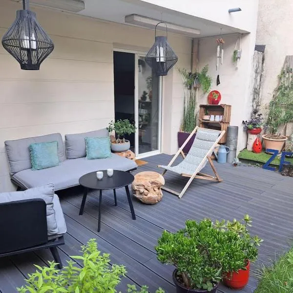 Viesnīca Appartement cosy avec jardin et parking pilsētā Ženeviljēra