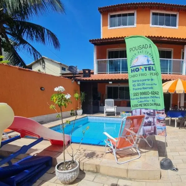 Pousada Paraíso das Conchas na praia do Peró Cabo Frio RJ – hotel w mieście Cabo Frio