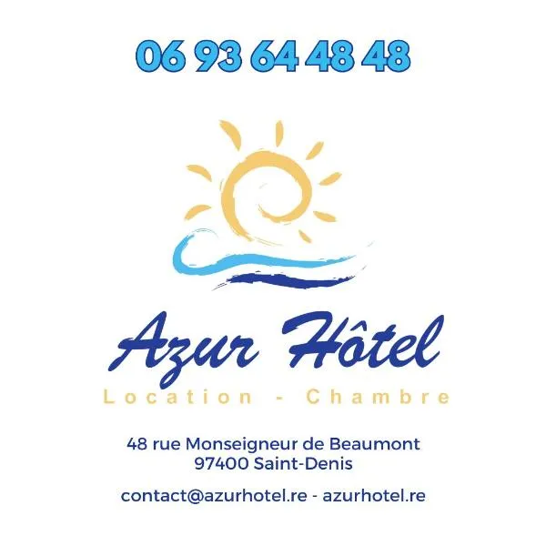 AZUR HOTEL, hótel í Saint-Denis