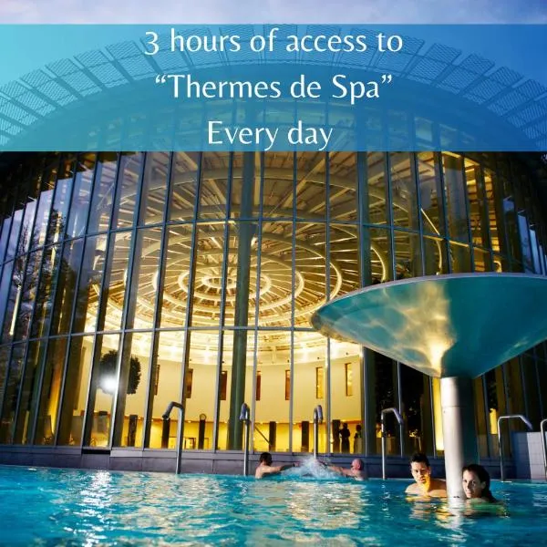 Les Thermes de Spa by La Cour de la Reine Hôtel, Suites & accès gratuit au centre thermal, hotel u gradu 'Spa'