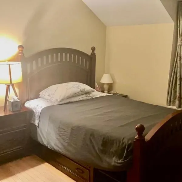 B1 A private room in Naperville downtown with desk and Wi-Fi near everything, hotel in Naperville