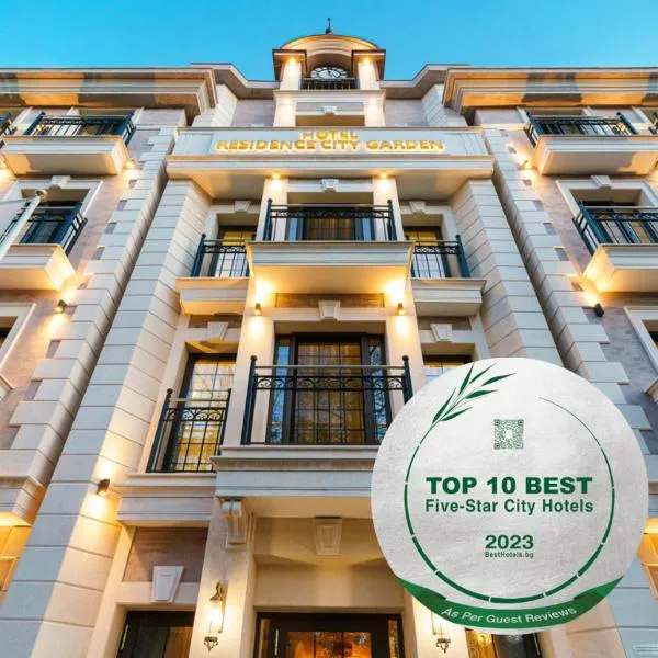 Residence City Garden - Certificate of Excellence 3rd place in Top 10 BEST Five-Stars City Hotels for 2023 awarded by HTIF, hotel v destinácii Plovdiv