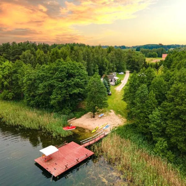 Mazurskie Chatki, hotel i Mrągowo