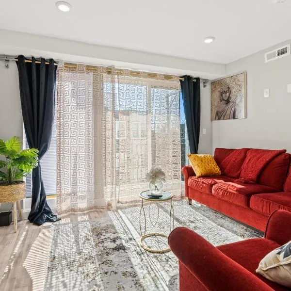 2BR-2BA Luxy Dendrobium Oasis, Pet Friendly, Family Friendly, Free Parking & Balcony, hotel in Philadelphia