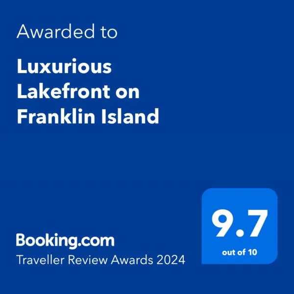 Luxurious Lakefront on Franklin Island, hotel sa Victor Harbor