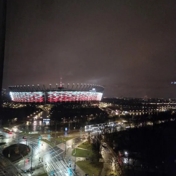 Apartament XIII piętro STADION NARODOWY, хотел в Варашава