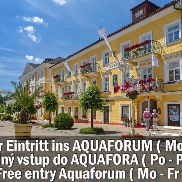 Františkovy Lázně में, होटल Hotel Three Lilies inkl Aquaforum