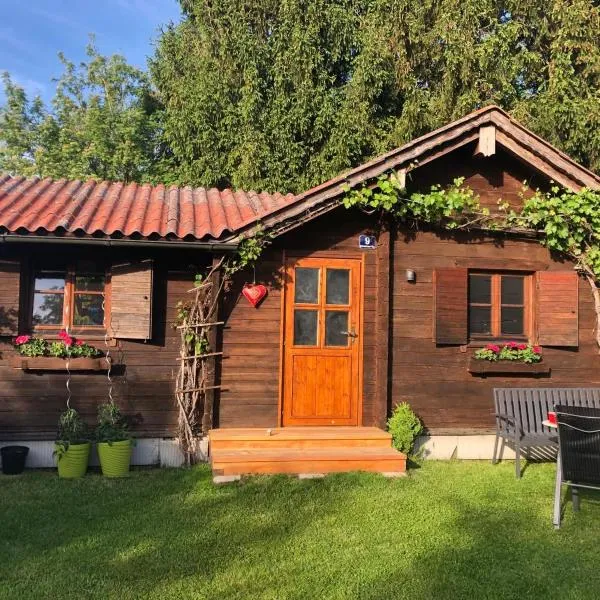 Gemütliche Blockhütte mit großem Garten, Hotel in Ried im Innkreis