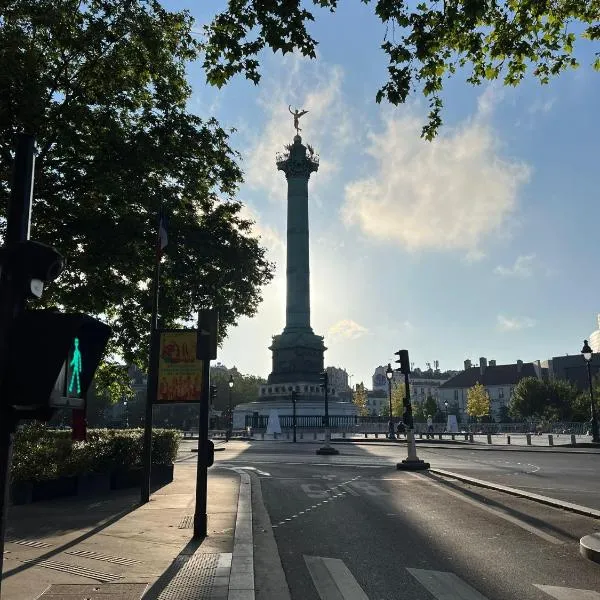 Bright studio Bastille, hotel i Paris