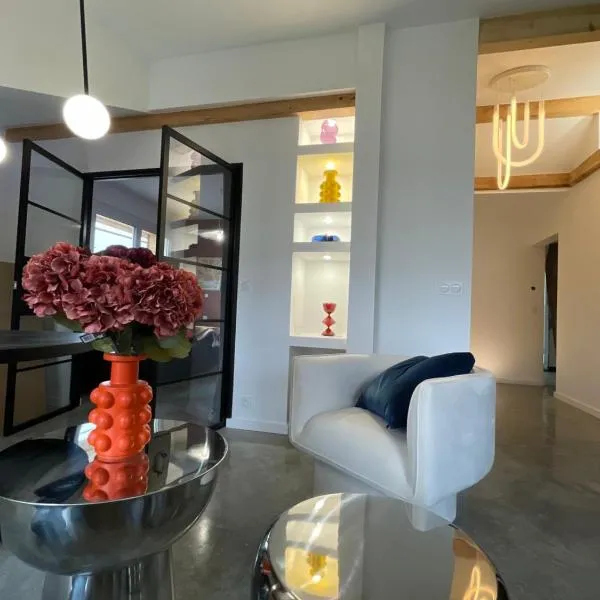 Appartement moderne dominant la ville，蓬塔利耶的飯店