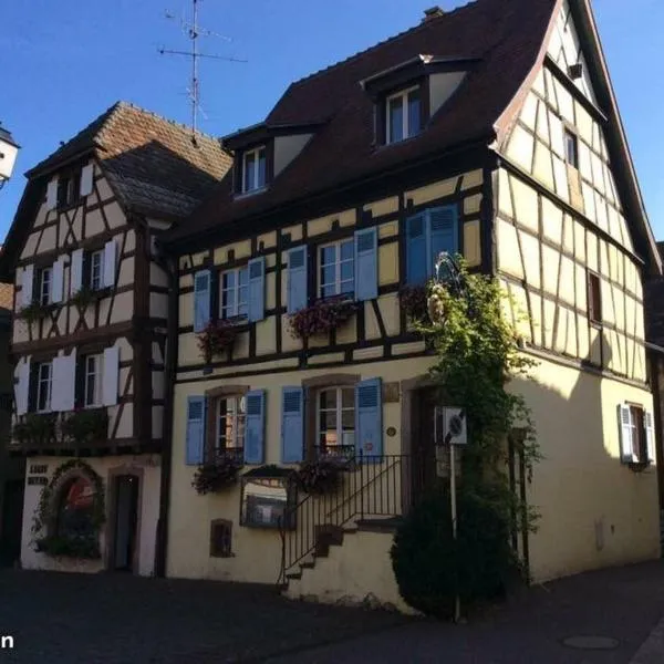 Eguisheim में, होटल Appartement cosy avec cheminee a Eguisheim 110m² Terrasse