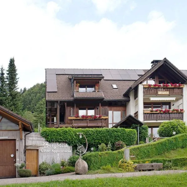 Appartment Bergblick, hotelli kohteessa Todtnauberg