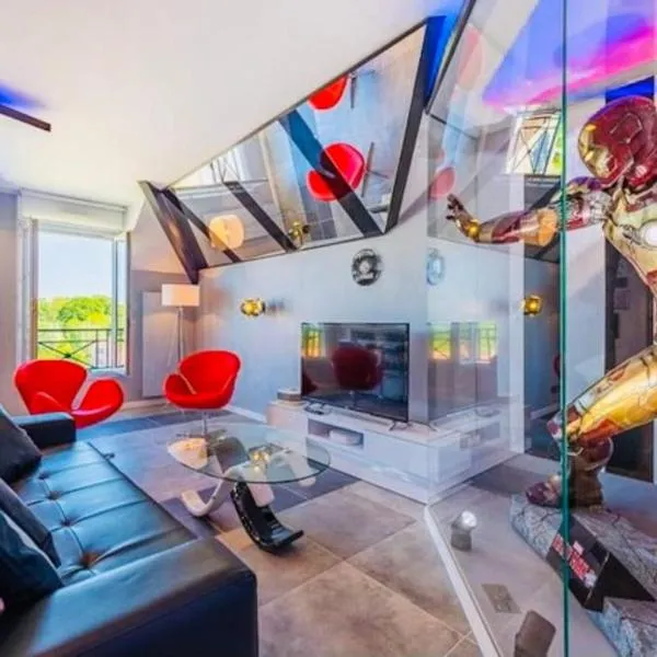 Appartement Disney Avengers, 5 min des parcs: Magny le Hongre'da bir otel