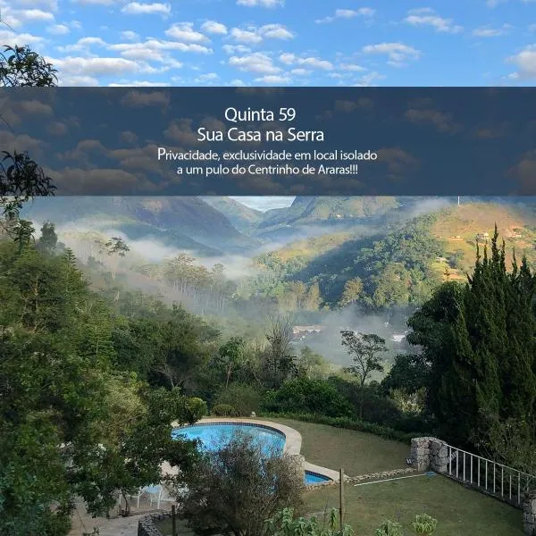 Quinta 59 - Sua Casa na Serra, hôtel à Petrópolis