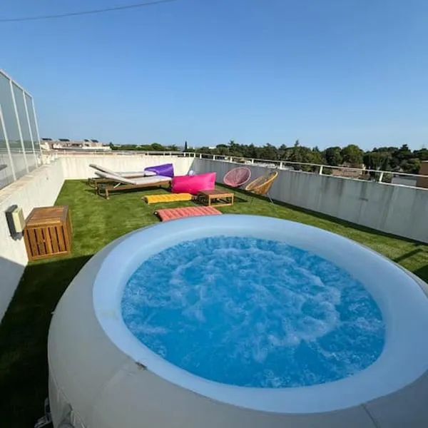 Luxueux 5 pc, Jacuzzi, rooftop, terrasse, clim, viešbutis Monpeljė