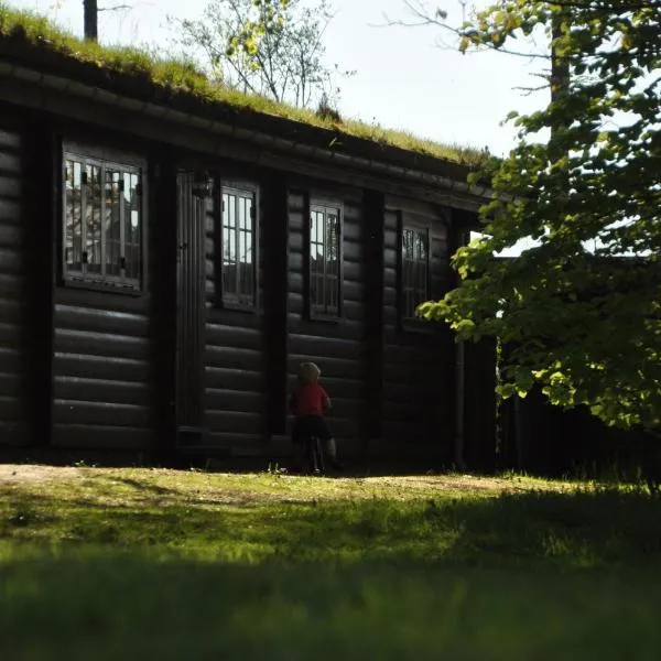 Bjælkehuset på Harrild Hede, hótel í Brande