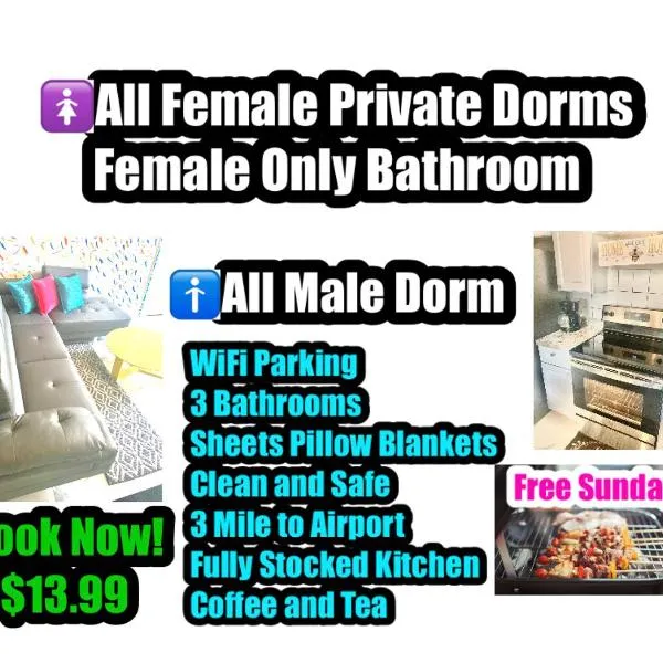 마이애미에 위치한 호텔 Miami International Hostel - Airport - Downtown- Wynwood - Little Havana Women Only Rooms - Men Only Rooms - No Mix Dorms