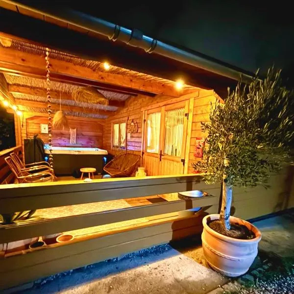 Mediterranean style chalet with jacuzzi and garden near Amsterdam, hotel in Amsterdam