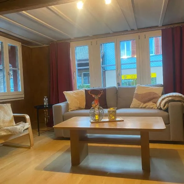 Cosy apartment in heritage protected swiss chalet, отель в Венгене