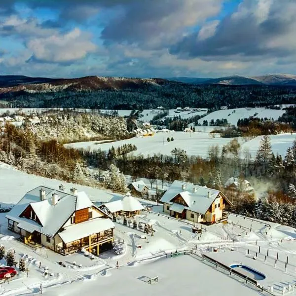 Chata w Bieszczadzie apartamenty i domki z sauną Bieszczady, hótel í Polańczyk