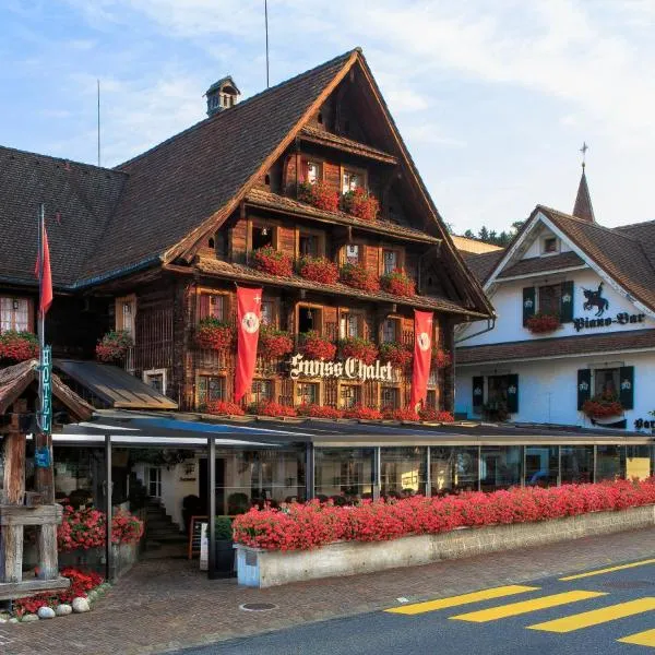 Swiss-Chalet Merlischachen - Historik Chalet-Hotel Lodge, отель в Люцерне