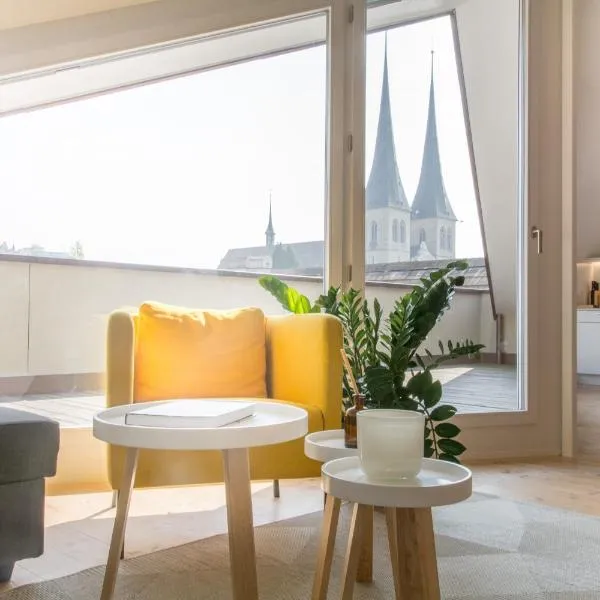 Top City Center Apartments location next to Lion Monument, hotel sa Luzern