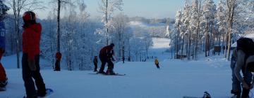 Viesnīcas netālu no apskates objekta Slēpošanas trase Kamparkalns