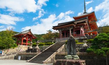 Kiyomizu-dera Tapınağı yakınındaki oteller