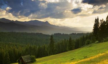 Chaty v regionu Tatranská Bukovina