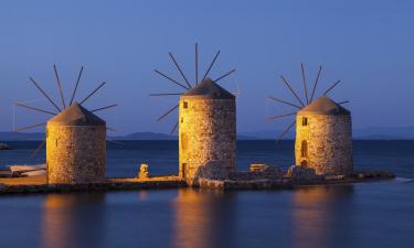 Privātas brīvdienu naktsmītnes reģionā Chios Island