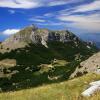 Lovcen National Park dağ evlerini