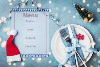 Printable Christmas Dinner Menus for the Holidays