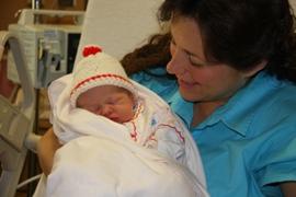 Michelle Duggar with her 18th child, Jordyn-Grace Makiya.