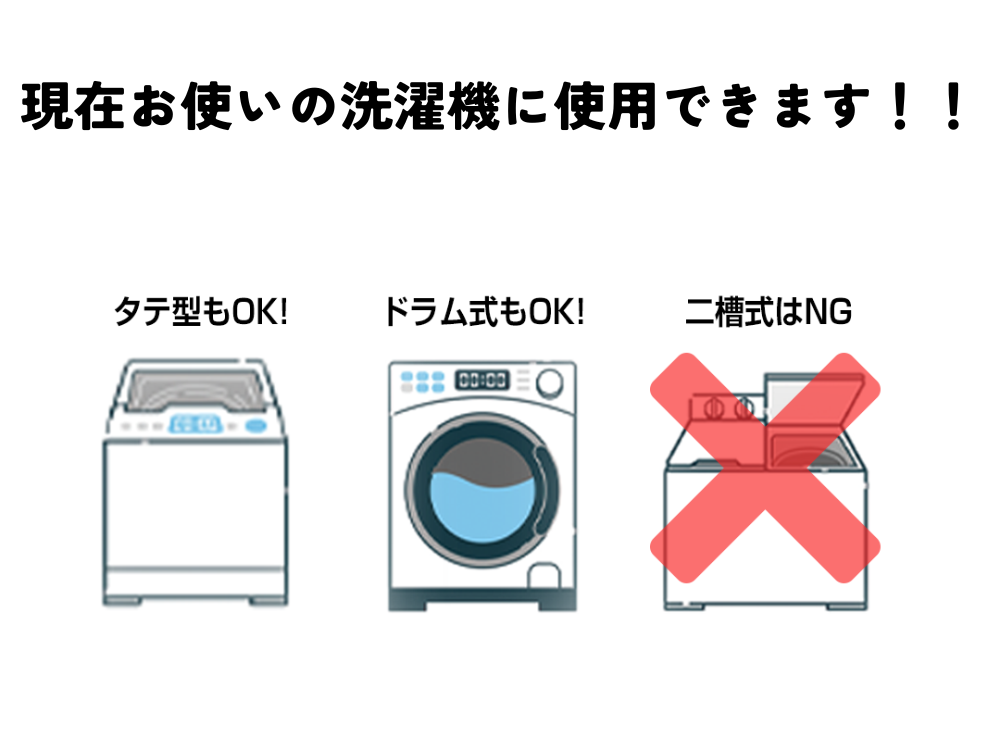 シルキーナノバブル 洗濯ホースの説明画像です