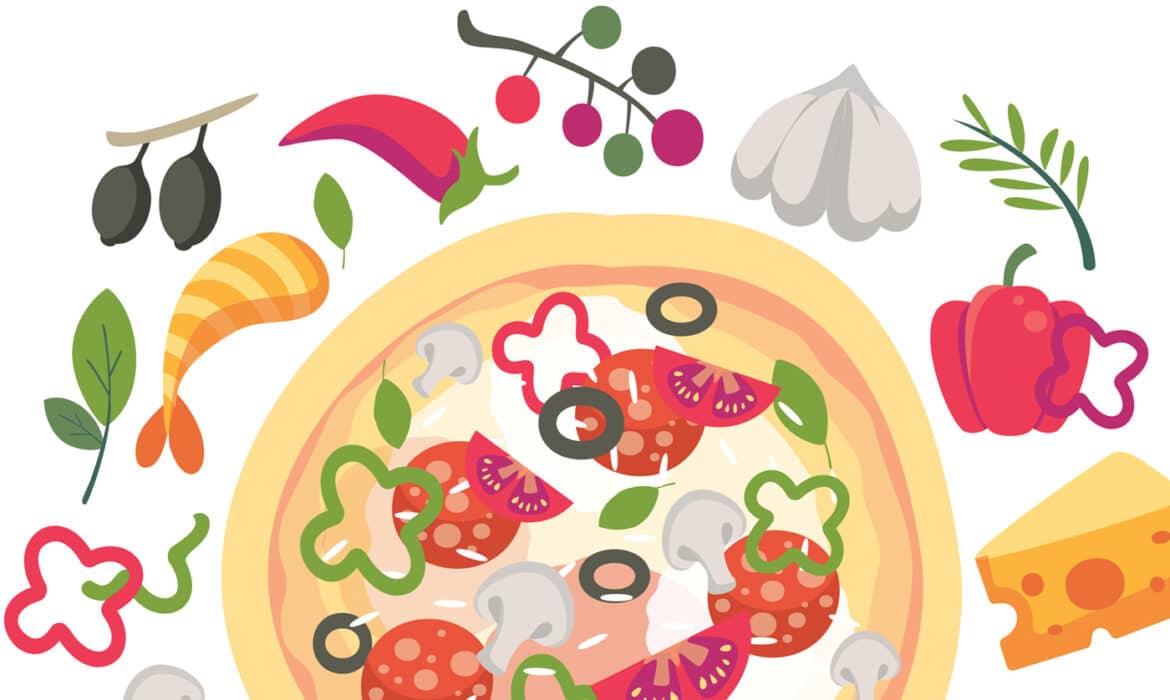 A Healthier Chicago Pizza illustration