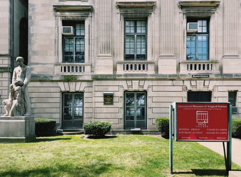 Outside of the International Museum of Surgical Science in Chicago