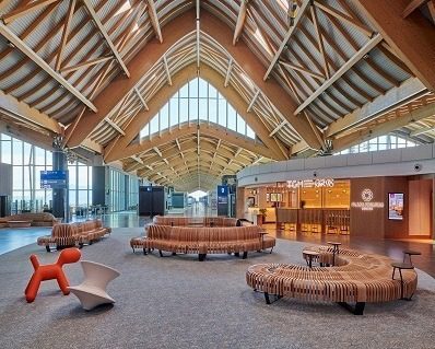 The relaxing lobby of Clark International Airport near Science City of Munoz