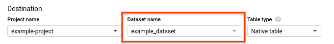 Pilih set data.