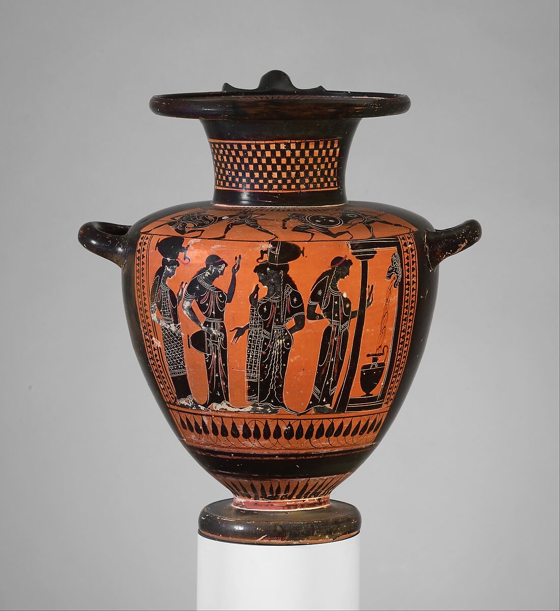 Terracotta hydria (water jar)